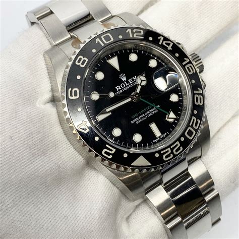 rolex gmt black steel|rolex gmt price uk.